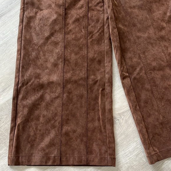 We The Free Nico Chocolate Brown Faux Suede Jumpsuit - Picture 3 of 14